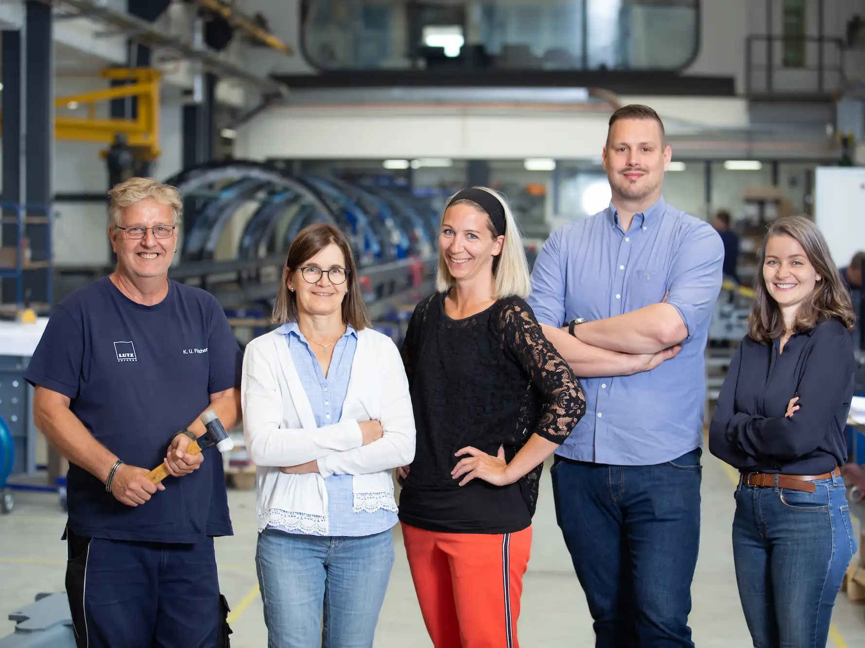 Employees group picture experienced professionals